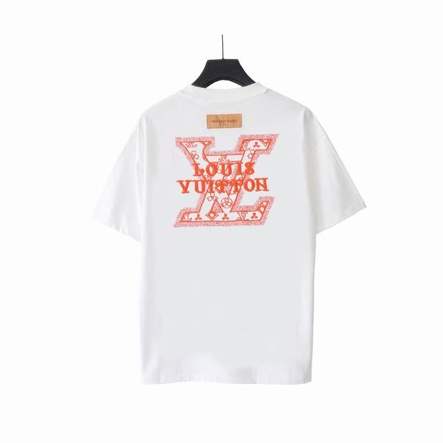 Actual detail photos + size chart Louis Vuitton orange label embroidered round n