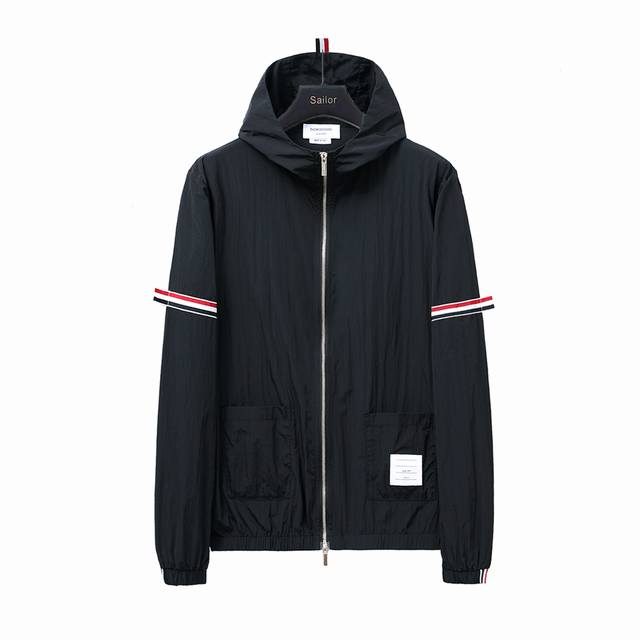 Actual details + size chart Thom Browne Tb classic double sleeve label webbing s