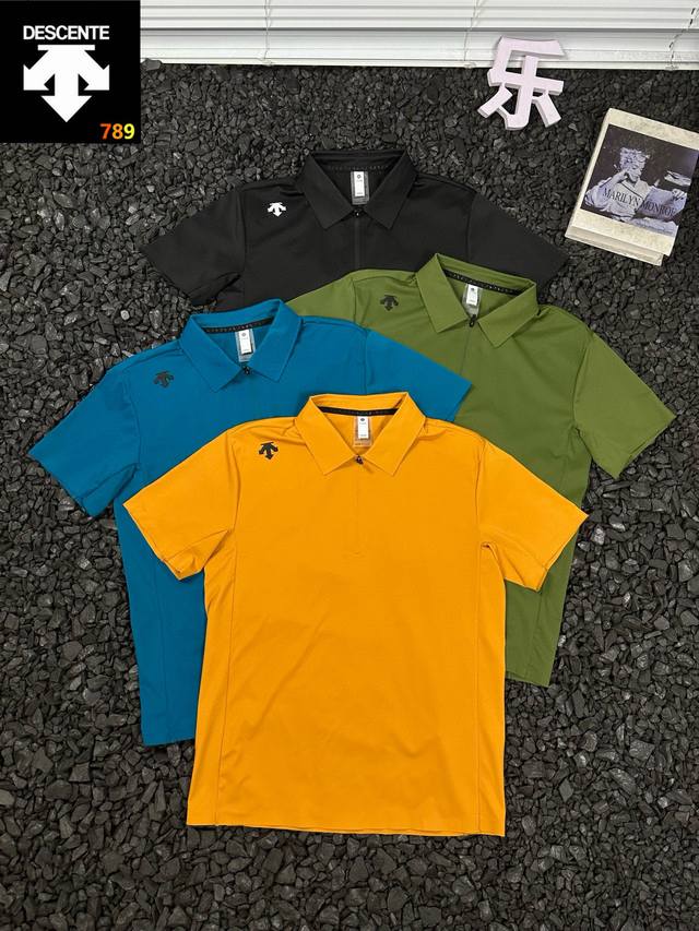 Descente American loose sports trend simple straight thin skin-friendly breathab