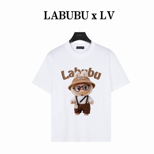 Labubu&Lv joint Model No.: Lb21 White 240g heavyweight small drop shoulder 100%