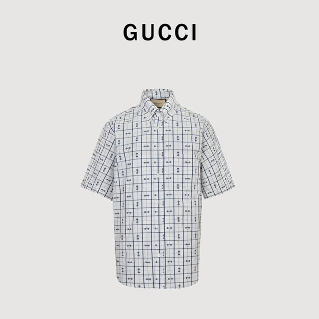 Gucci 24Ss Horsebit Jacquard Short Sleeve Shirt The Spring Men's Collection welc