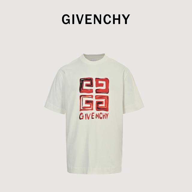 Givenchy Gvc Oil Painting 4G Kangli Direct Inkjet Printed Short Sleeve T-shirt S