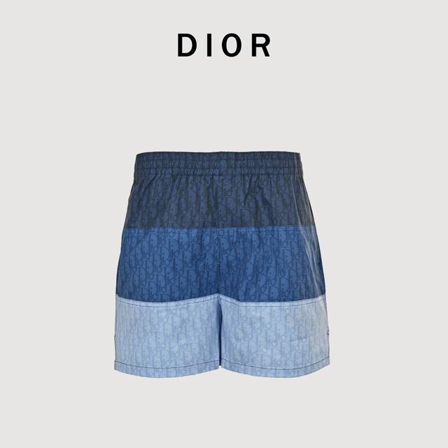 Dior 2025 new color block print shorts feel smooth, light and breathable, especi