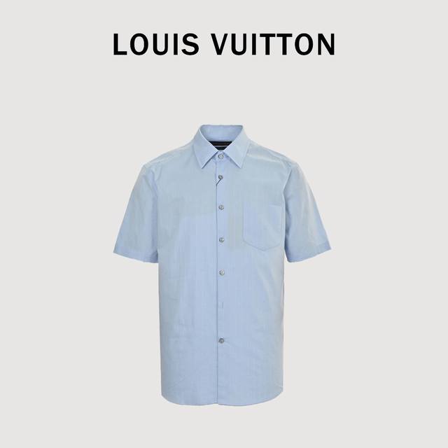 Louis Vuitton Lv pinstripe jacquard short-sleeved shirt Authentic 6802 purchased