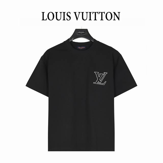 Louis Vuitton 25Ss Logo and four-leaf clover hot silver short-sleeved T-shirt Pu