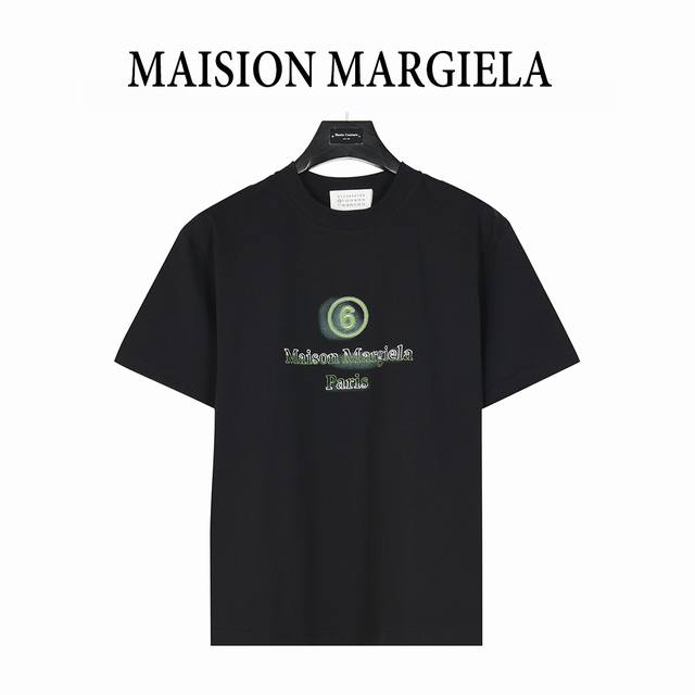 Maisonmargiela Margiela digital logo embroidery and 3D ink short-sleeved T-shirt