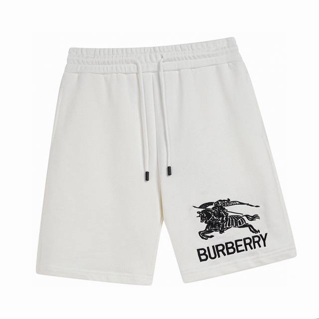 Burberry Summer new classic warhorse letter embroidered casual shorts are made o