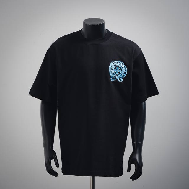 Chrome Hearte Ch 25Ss graffiti overlapping horseshoe print short-sleeved T-shirt