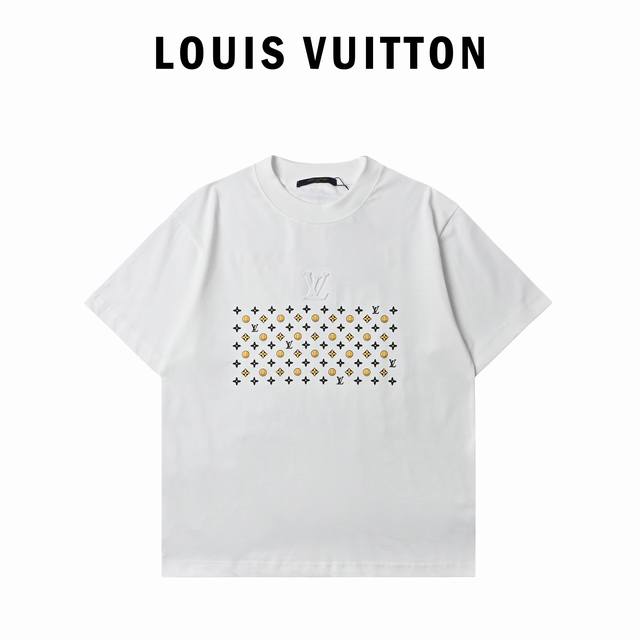 Louis Vuitton Lv smiley face embossed logo short-sleeved T-shirt 028 Size: SL