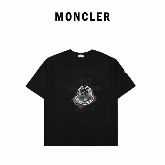 Moncler 24Ss new printed short-sleeved T-shirt 24th spring and summer new heavy