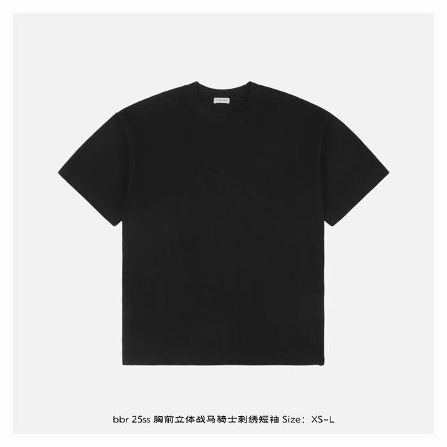 Burberry 25Ss chest three-dimensional warhorse knight embroidered short sleeves