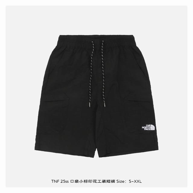 The North Face 25Ss pocket small label printed work shorts Inspired by the retro