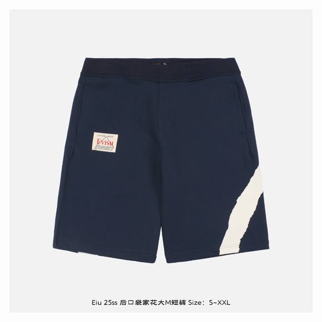 Evisu Fushen 25Ss Back Pocket House Flower Large M Shorts The back of this pair