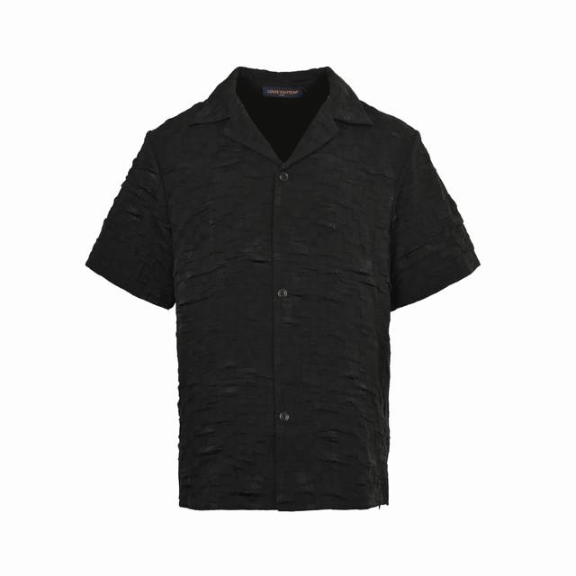 Louis Vuitton 25Ss checkerboard jacquard suit short-sleeved shirt Authentic 1480