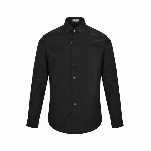 Dior 25Ss pocket 1947 embroidered shirt is made of 70-count poplin fabric, with