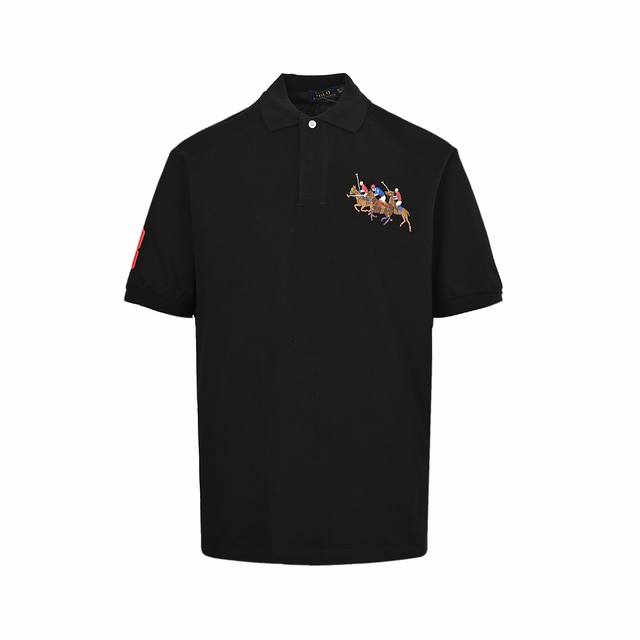 Ralph Lauren Ralph Lauren three pony logo embroidered Polo short sleeves Origina