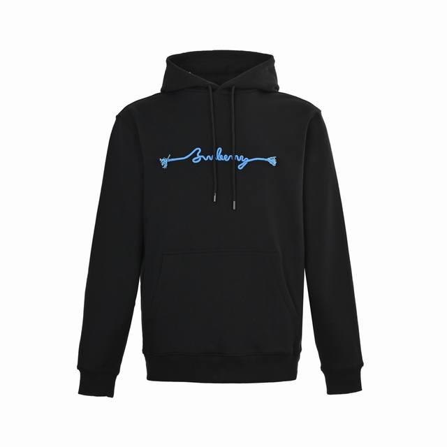 Burberry rope embroidered signature hooded sweatshirt The original version was p