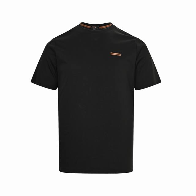 Zegna liquid ammonia mercerized cotton short sleeves Zegna high-end short-sleeve