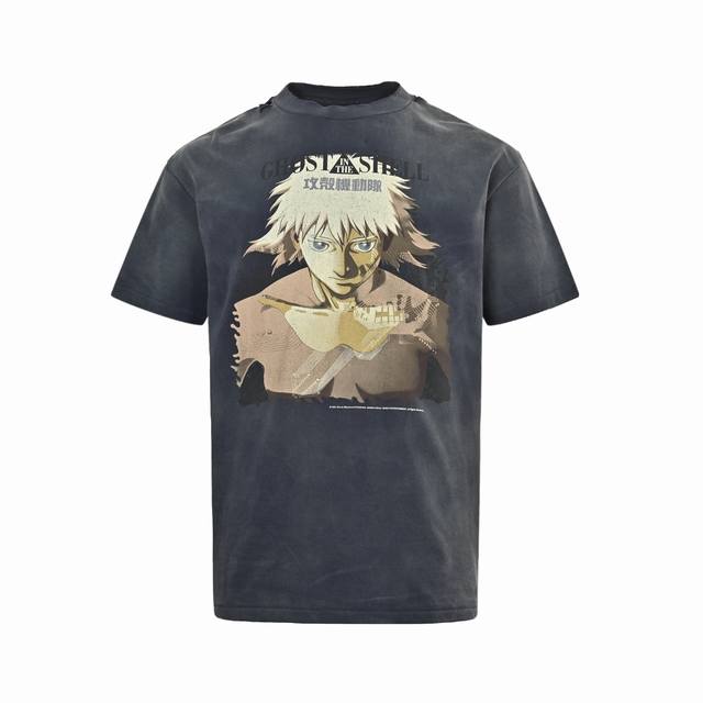 Saint Michael 25Ss White-haired puppeteer printed short sleeves The overall fabr