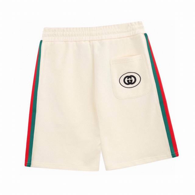 Gucci summer new style side red and green stripe casual shorts customized pure c