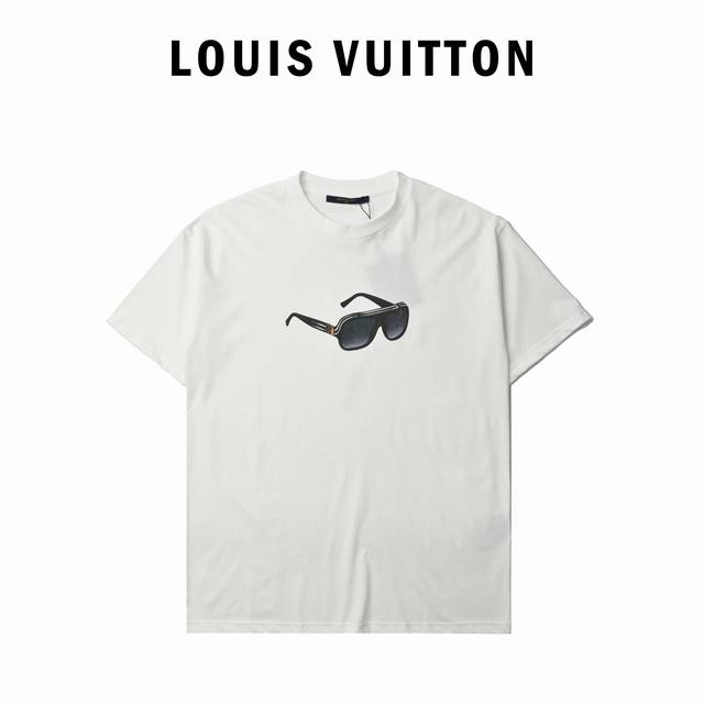 Louis Vuitton sunglasses print short-sleeved T-shirt Simple and stylish, you wil