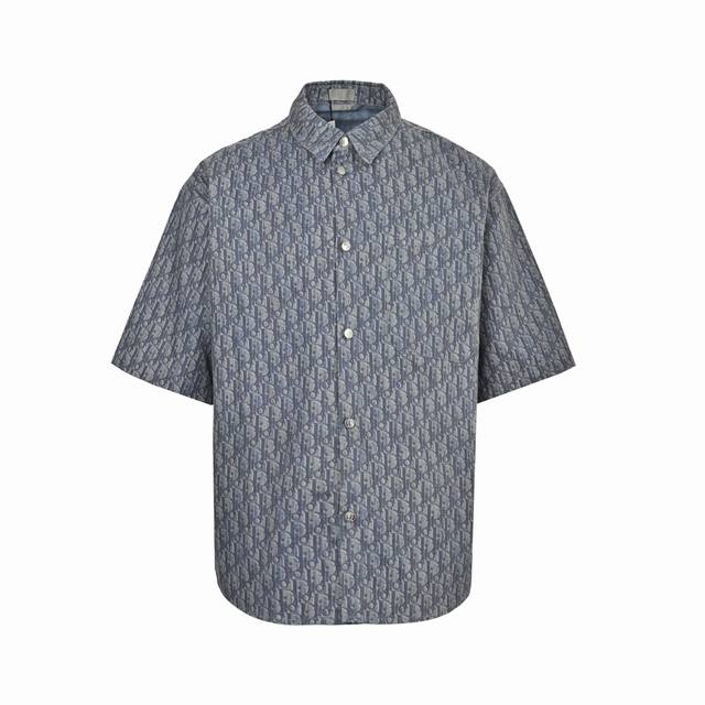 Dior 25Ss twill full print short-sleeved shirt Authentic 20553 purchased, custom