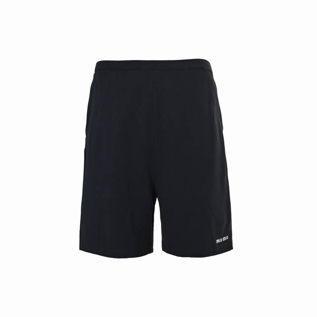 Miu Miu 25Ss small letter embroidered shorts Genuine 3989 purchased and develope