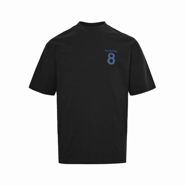 Balenciaga 25Ss 8-letter printed short sleeves Minimalist code game. When the nu