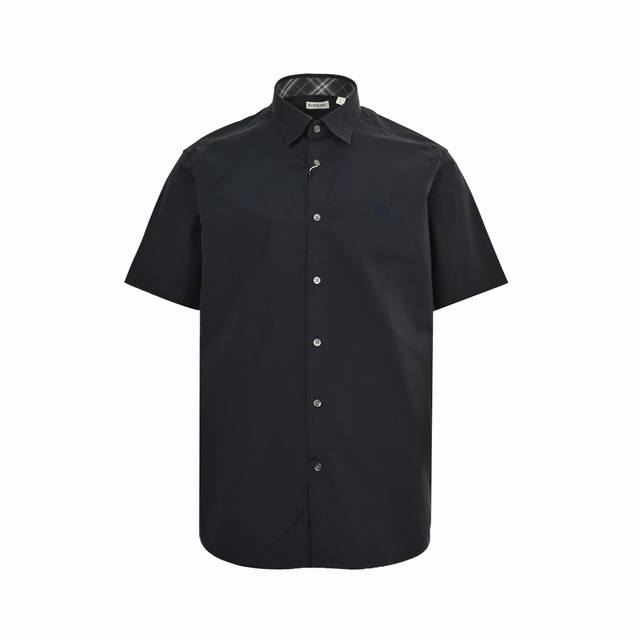 Burberry Warhorse Embroidered Cotton Short Sleeve Shirt Old fans hurry up and gr