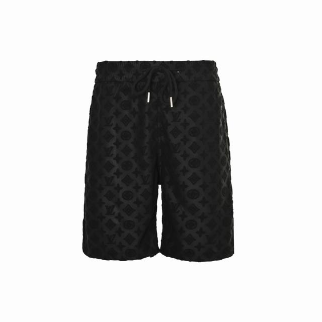 Louis Vuitton 25Ss embossed full-print monogram jacquard shorts original mold. C