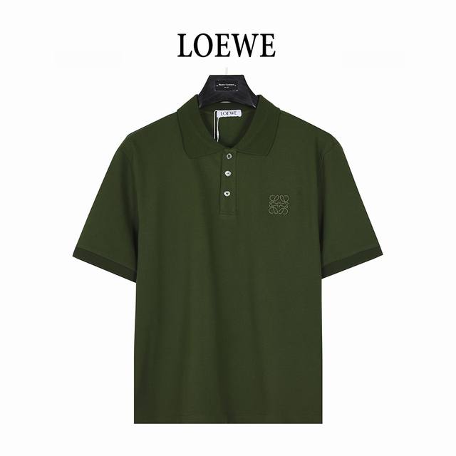Loewe 25Ss Logo Contrast Embroidery Short Sleeve Polo Shirt Custom-made imitatio