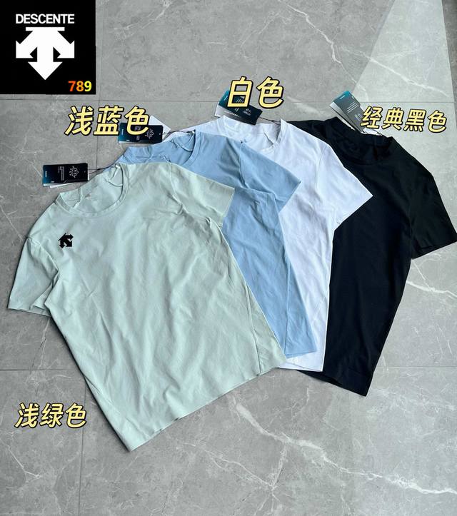 Sant's popular short-sleeved T-shirt Color: black, khaki, light gray, coffee Siz