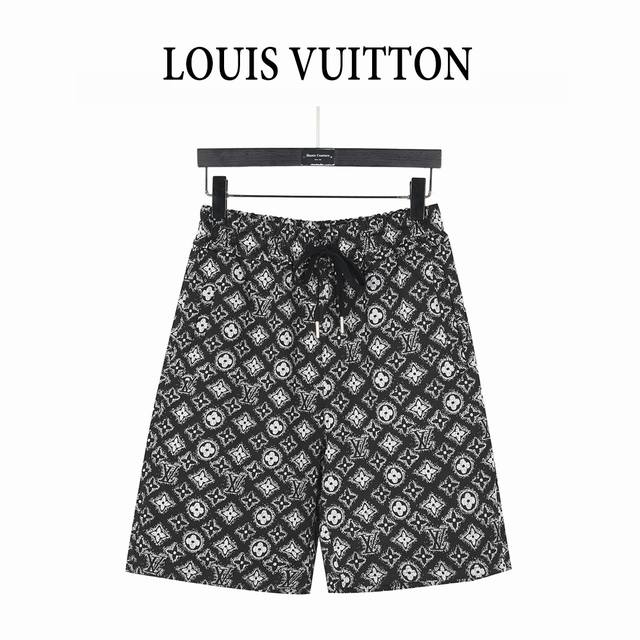 Louisvuitton 25Ss full-print all-over old flower cotton woven shorts A new aesth