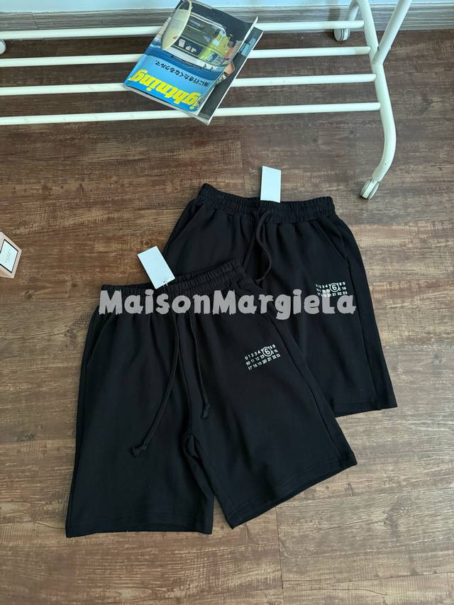 High-end Maisonmargiela digital embroidered shorts, unisex. 10,000-stitch heavy