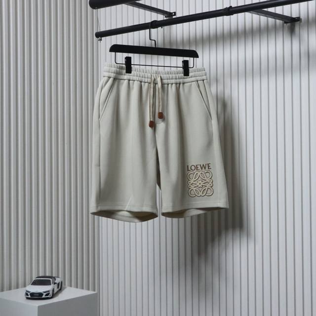 Loewe 25Ss Towel Embroidered Logo Shorts Loewe's new shorts reshape the classics