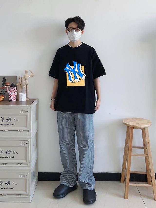New arrival! Mlb-Ny classic short-sleeved T-shirt! Simple, individual, highly re