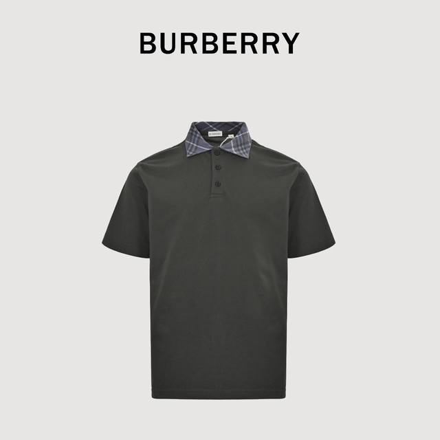 Burberry Bbr Checked Short Sleeve Polo Shirt Original custom G pique fabric, kno