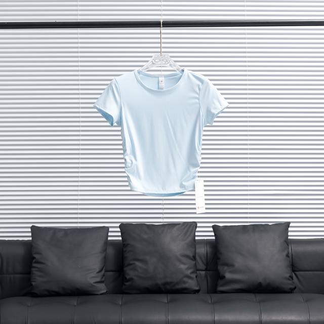 Factory P direct supply LululemonحLululemon All Takes ribbed short-sleeved T-shi