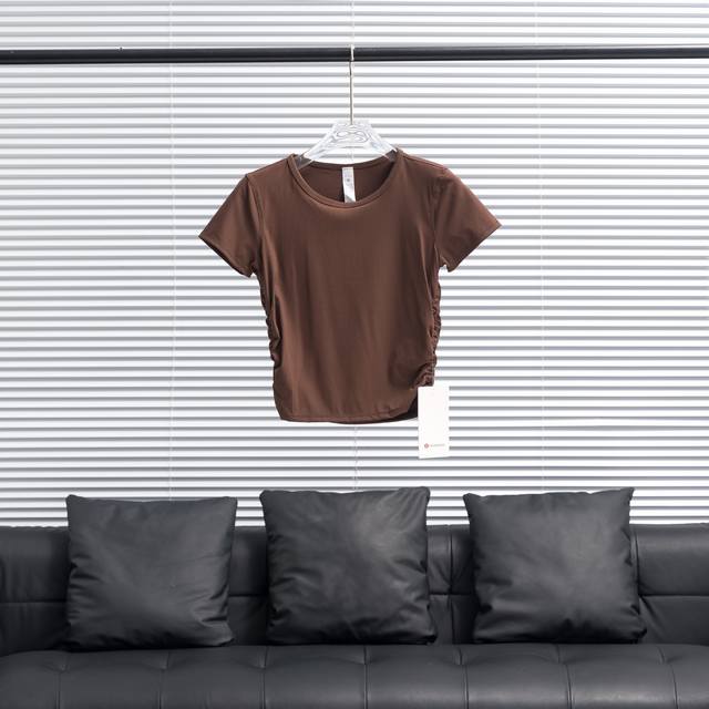 Factory P direct supply LululemonحLululemon All Takes ribbed short-sleeved T-shi