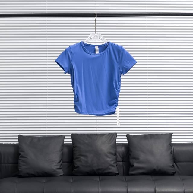 Factory P direct supply LululemonحLululemon All Takes ribbed short-sleeved T-shi