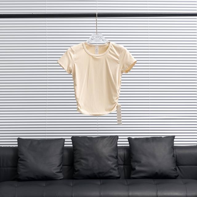 Factory P direct supply LululemonحLululemon All Takes ribbed short-sleeved T-shi