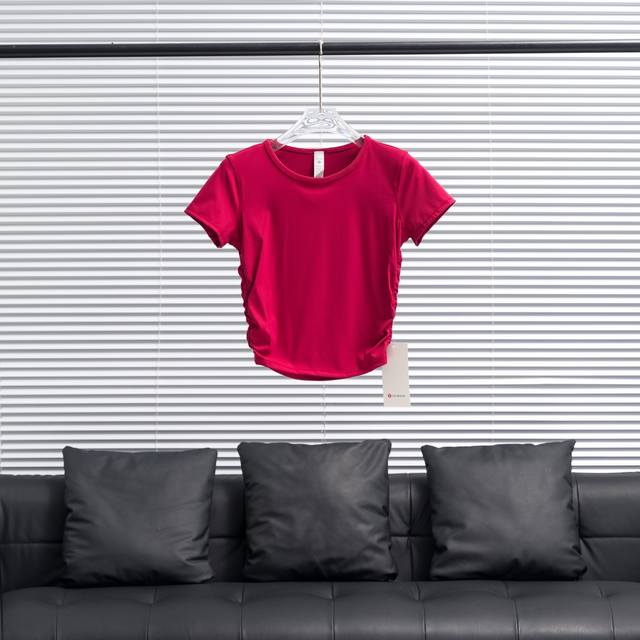 factory P direct supply LululemonحLululemon All Takes ribbed short-sleeved T-shi