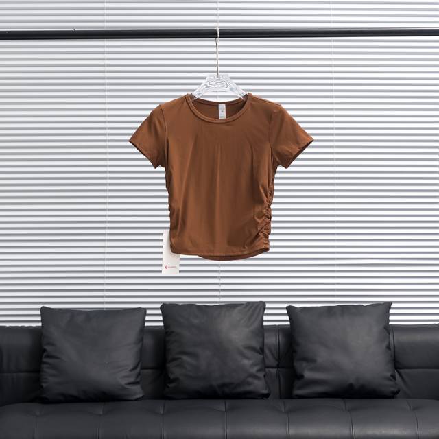 Factory P direct supply LululemonحLululemon All Takes ribbed short-sleeved T-shi