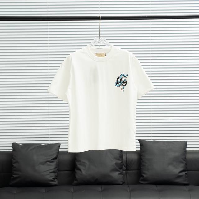 Factory P direct supply GucclحGucci Snake Year Limited Edition Short Sleeve T-sh