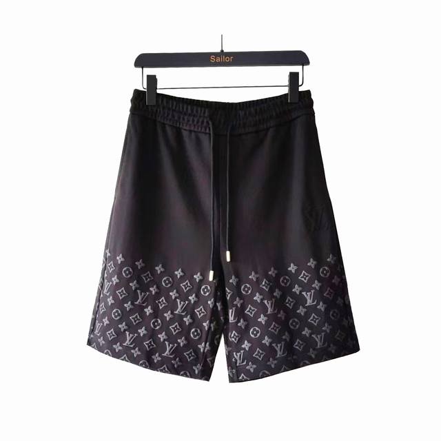 Actual details + size chart Louis Vuitton starry foam letter shorts Simple Logo