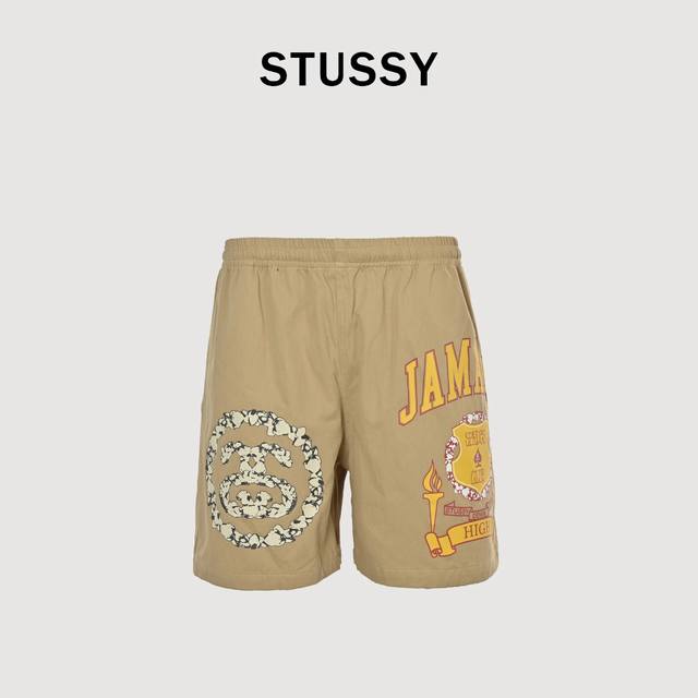 Stussy X Denim Tears joint model Ss25 printed casual shorts Details are rich in