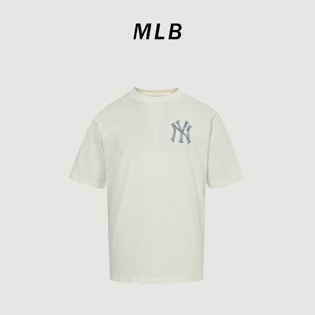 Mlb Ny full back logo print short sleeve T-shirt Popular on Xiaohongshu Stars an