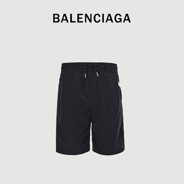 Balenciaga Woven Logo Letter Print Shorts The fabric is made of custom beach wov