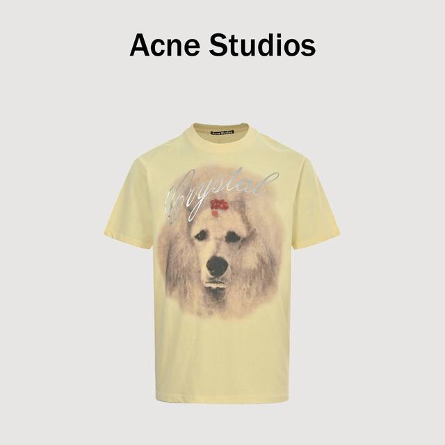 Acne Studios dog print short-sleeves This summer's hot-selling short-sleeves wit