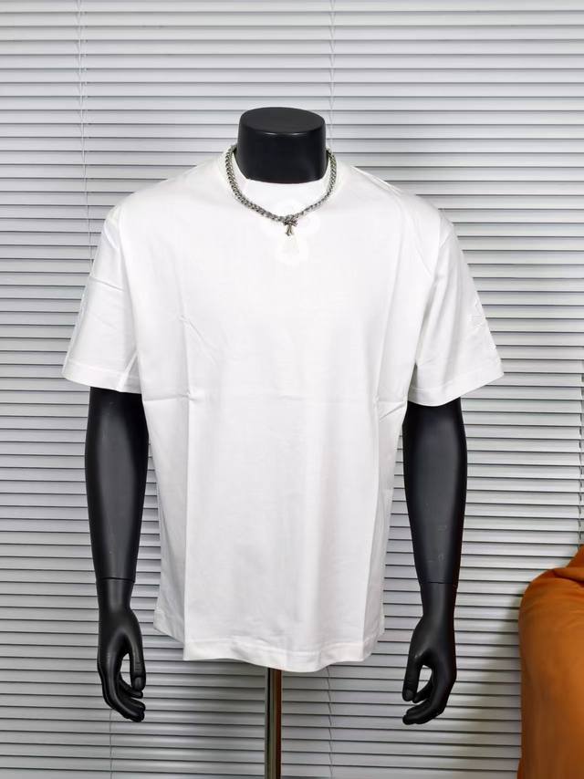 Chrome Hearts hollow cross embroidered couple short sleeves The fabric is made o